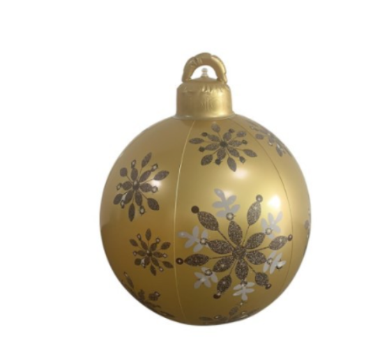 Weihnachten Ornament Ball Outdoor PVC 60CM aufblasbare dekoriert Ball PVC Giant große Kugeln Weihnachtsbaum Dekorationen Spielzeug Ball