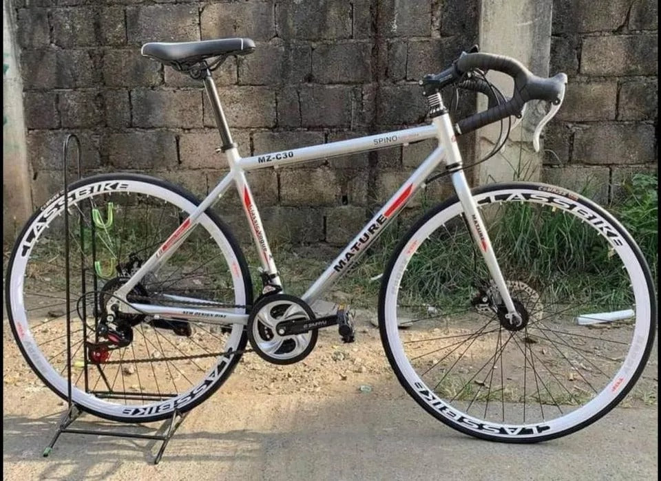 Alça plana para bicicleta de estrada em liga de alumínio
