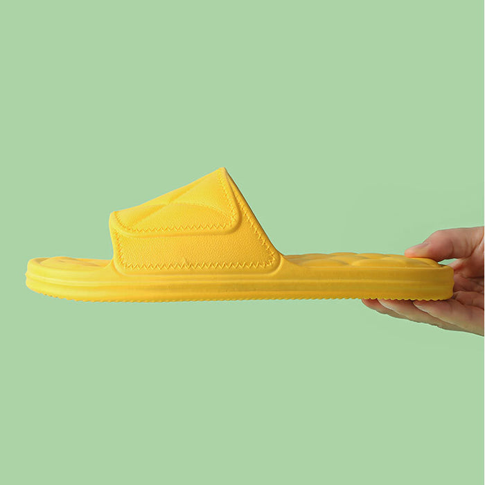 Zapatillas de verano Zapatillas de baño con diseño a cuadros para zapatos de mujer