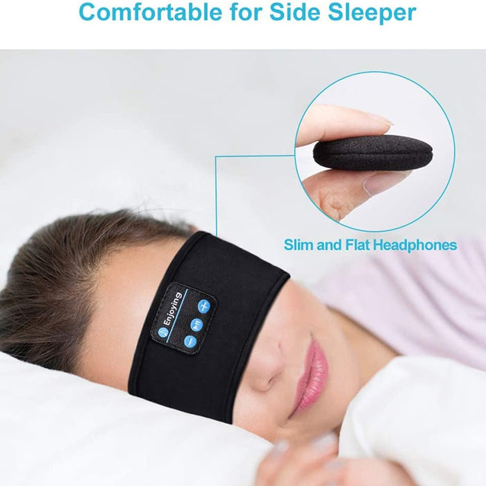 Kabellose Bluetooth-Kopfhörer zum Schlafen, Kopfband, dünn, weich, elastisch, bequem
