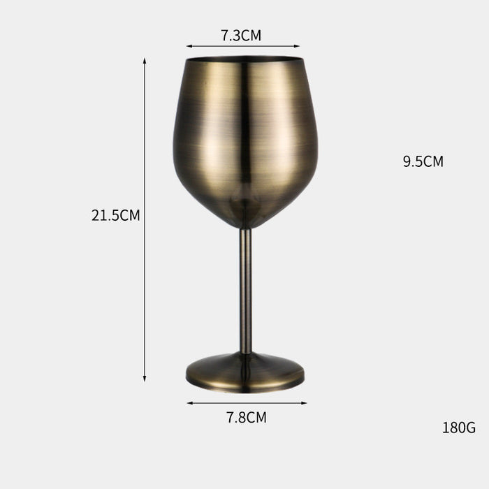 304 Stainless Steel Red Wine Metal Goblet