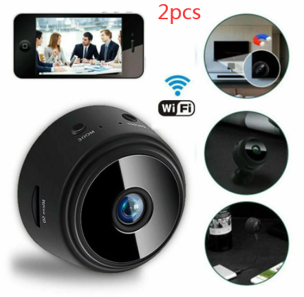 A9 Telecamera di sicurezza con aspirazione magnetica Telecamera HD Visione notturna a infrarossi intelligente per la casa