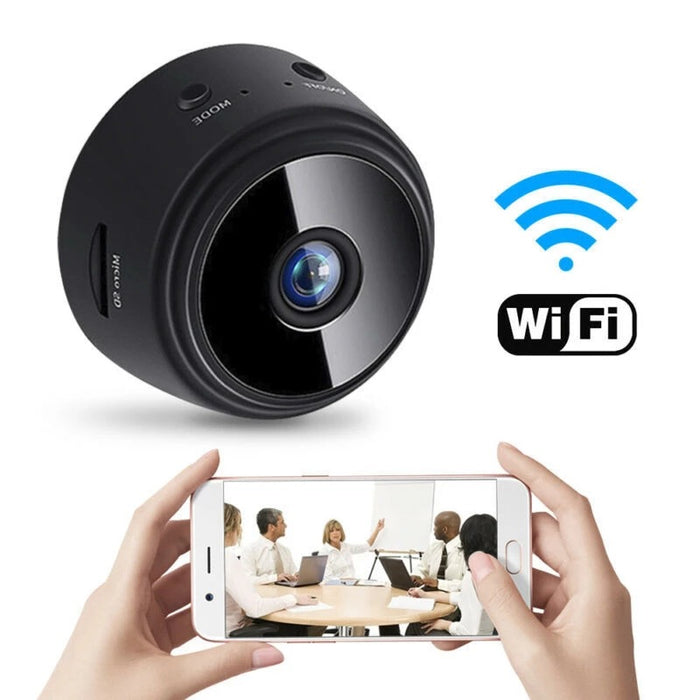 A9 Telecamera di sicurezza con aspirazione magnetica Telecamera HD Visione notturna a infrarossi intelligente per la casa