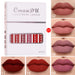 6 Schachteln mit mattem, antihaftbeschichtetem, wasserfestem Lippenstift und langanhaltendem Lipgloss
