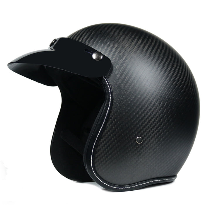 Capacete retrô para motocicleta motocicleta masculina
