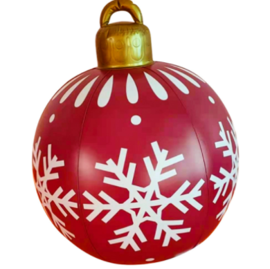 Weihnachten Ornament Ball Outdoor PVC 60CM aufblasbare dekoriert Ball PVC Giant große Kugeln Weihnachtsbaum Dekorationen Spielzeug Ball