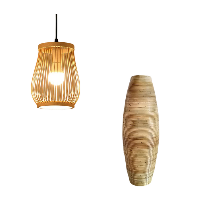 Bamboo Chandelier Personality Japanese Style Zen Bamboo Art Lantern