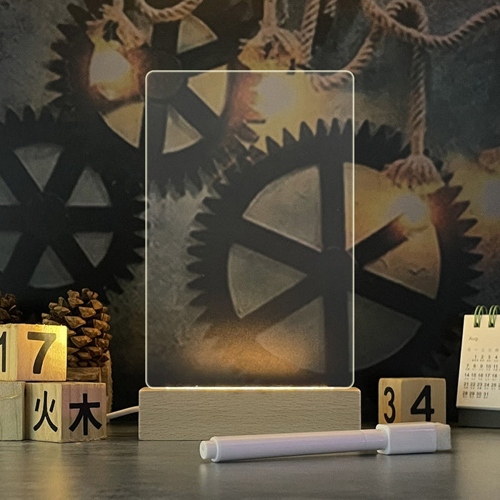 Kreatives Notizbrett, kreatives LED-Nachtlicht, USB-Nachrichtenbrett