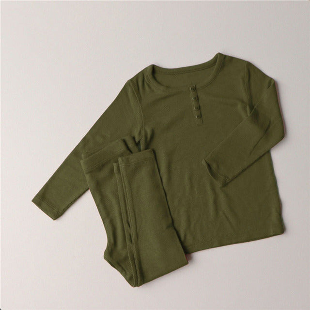 Bébé enfants pyjamas ensembles fille garçon vêtements de nuit costume automne enfants