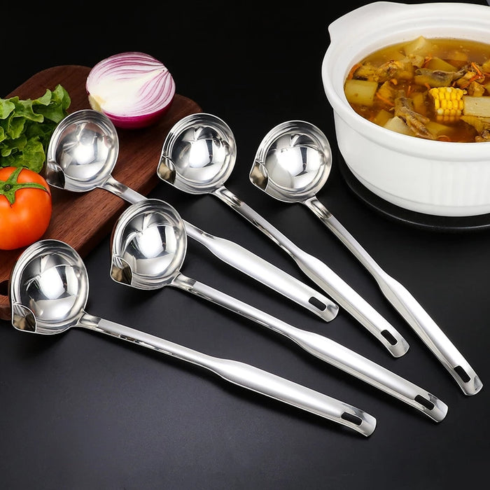 Edelstahl Filter Haus Küche Werkzeuge Abfluss Suppe Ölabscheider Löffel