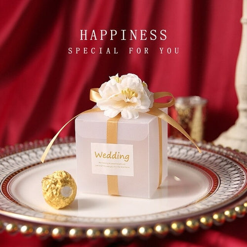 10 Teile/satz Hochzeit Geschenkbox 7x7 cm Quadratische Transparente PVC Box Candy