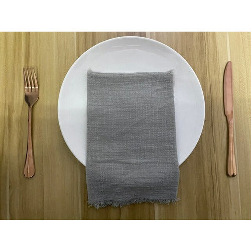 10 Stück YEPQZQ Hochzeitsdekorationen Baumwollservietten 43 x 43 cm Gaze Tee
