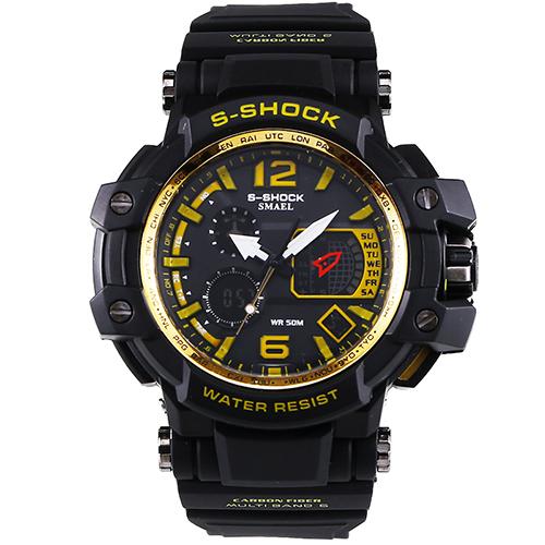 Herren Sport LED Digital Wasserdicht Erdbebensichere Uhr
