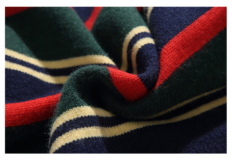Winter Pullover trendige gestreifte Pullover für Männer und Frauen Winterkleidung für Paare