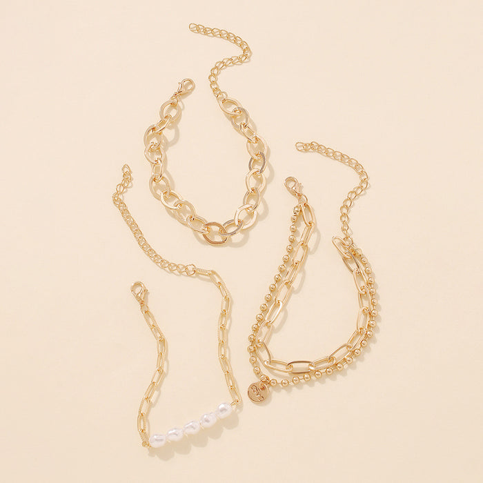 Modeschmuck Geometrischer Perlen-Retro-Schmuck Frauen