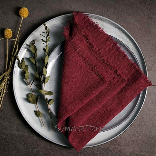 12 Stück Servietten Baumwollgaze 41 cm Serviette Musselin Geschirrtücher Abendessen Retro