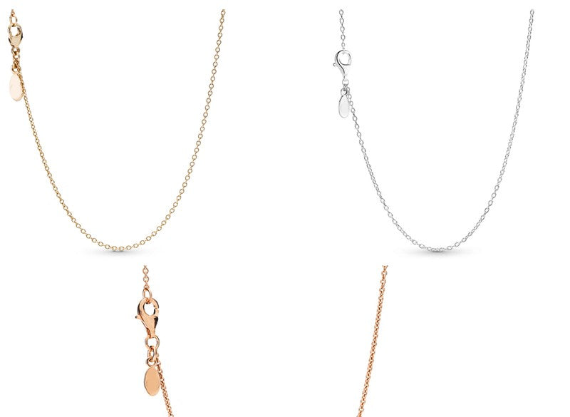Einfacher Silber-Anhänger Schmuck Schlüsselbein Kette für Frauen