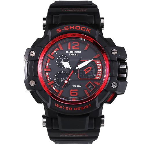 Herren Sport LED Digital Wasserdicht Erdbebensichere Uhr