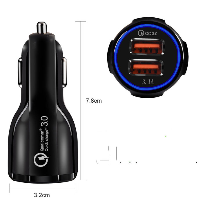 Auto-Ladegerät 6.0A Licht Usb Auto-Ladegerät Schnellladung Handy-Ladegerät Auto