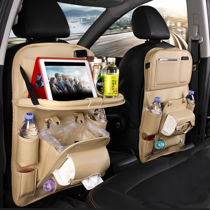 Pad Bag Organizer Tray Car Seat Car Trash Can Car Accessories Foldable Table Travel