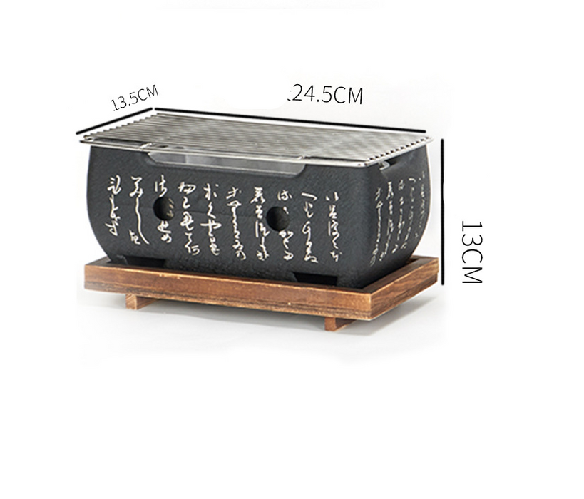 Japanischer Mini Grill Haushalt Rauchfreier Grill Indoor Holzkohle Grill Wild Barbecue Tool Full Set