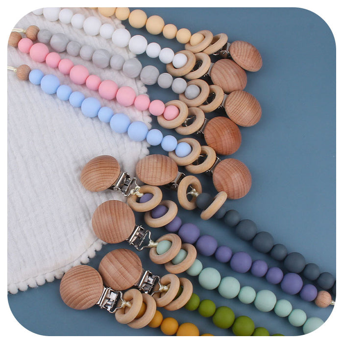Baby Products Beruhigende Buche Holz Clip Schnullerkette