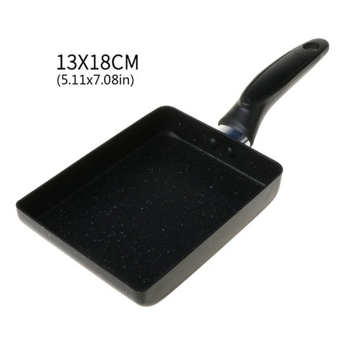 1 x rechteckige Omelettpfanne, Tamagoyaki-Eierpfanne, antihaftbeschichteter Maifan-Stein,