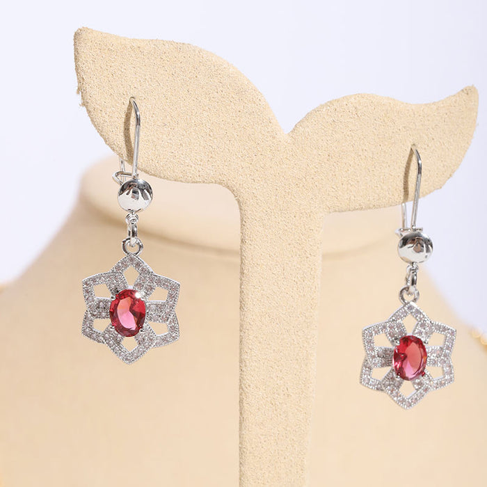 Mode-Schmuck Blume Form Schmuck Geschenk-Sets Luxus Hochzeit Schmuck-Set für Frauen