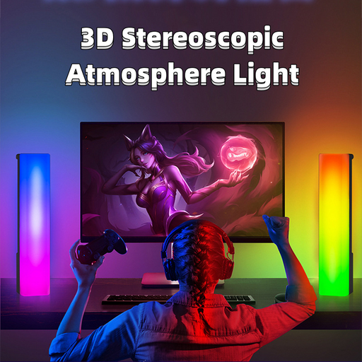 3D RGB-Licht Pick-up Tischplatte Ambiente Lampe bunte Musik sprachgesteuerte Rhythmus Licht Home Decor für PC-Spiel für Urlaub Geschenke
