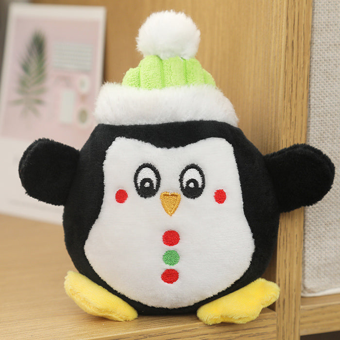 Plush Christmas dog toy with BB