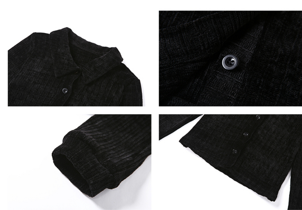 Schwarzer Pullover weiblich Sommer und Winter äußere trägt Pullover