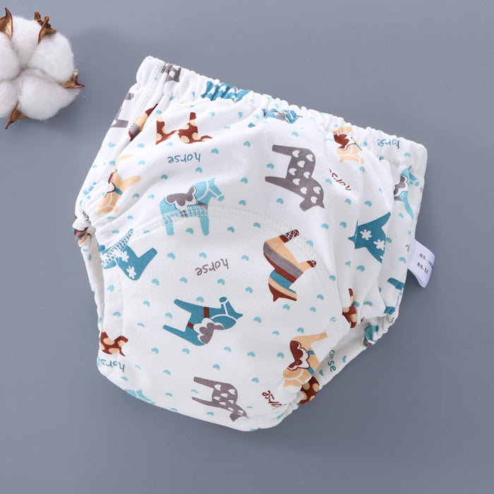 Baby washable 6-layer gauze training pants
