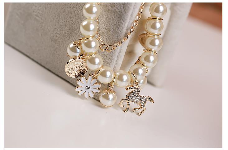 Pearl flower bracelet jewelry