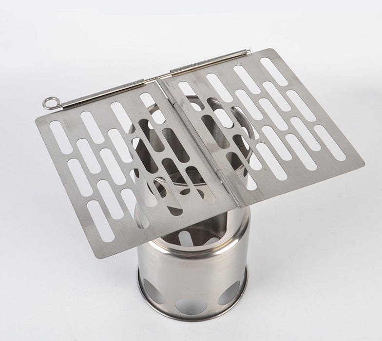Picknick im Freien Einfacher tragbarer Mini-Barbecue-Grill Grillplatte Edelstahl-Klappgrill Grill Grill