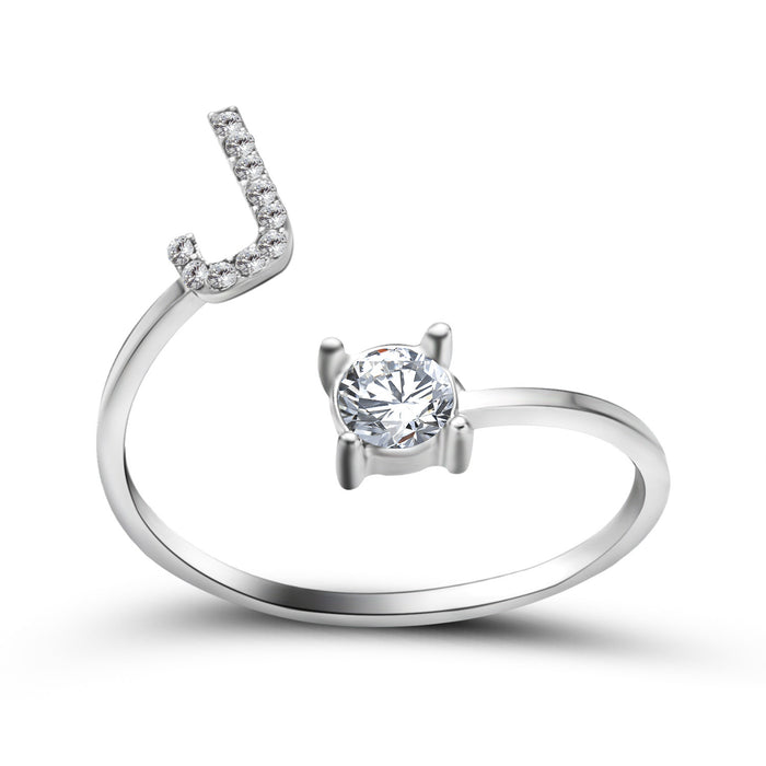 Neue Design Einstellbare 26 Initial Brief Ring Mode Schmuck Für Frauen Einfache Elegante Schmuck