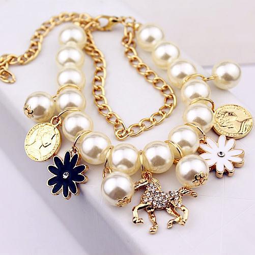 Pearl flower bracelet jewelry