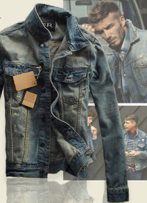Eine Jeansjacke für Männer, Jeans für Männer und Jeans für Männer