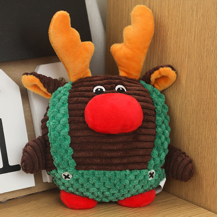 Plush Christmas dog toy with BB