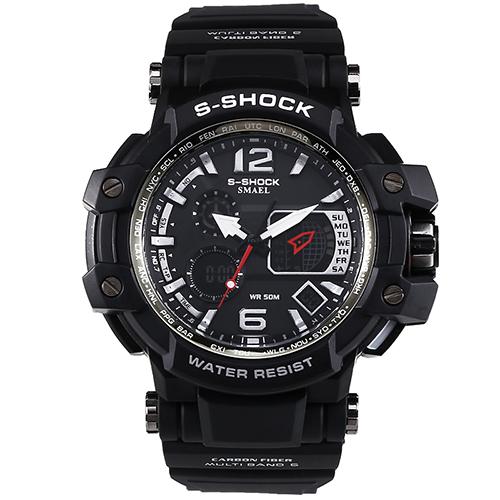 Herren Sport LED Digital Wasserdicht Erdbebensichere Uhr