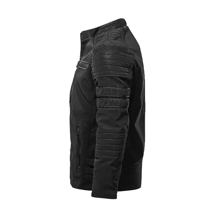 Men Leather Jacket Motorcycle PU Men Jackets