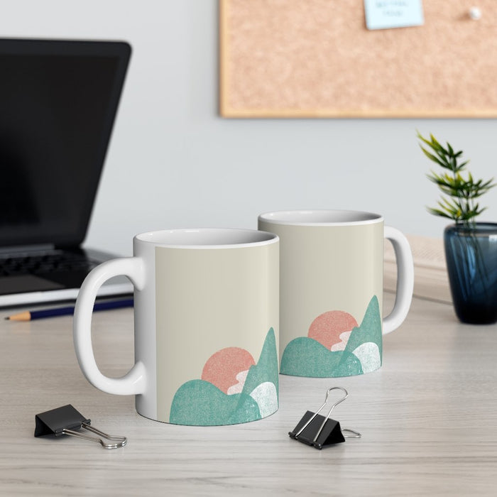 Abstrakte Landschaftskaffee-Tee-Tasse