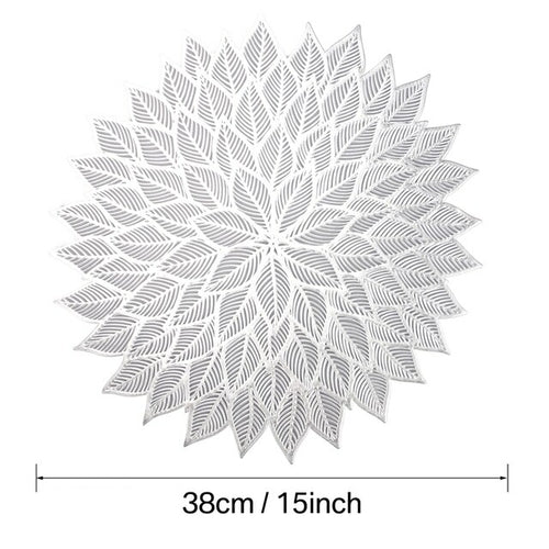 4/8pcs Pvc Löwenzahn hohl Nordic Style rutschfest Küche Tischset