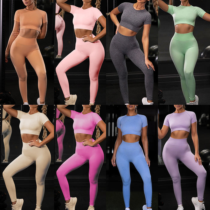 Women fitness active gym seamless botee yoga set