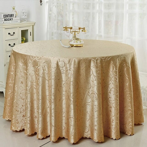 6 Farben Jacquard Tischdecke Abdeckung Damastmuster für Hochzeitshotel