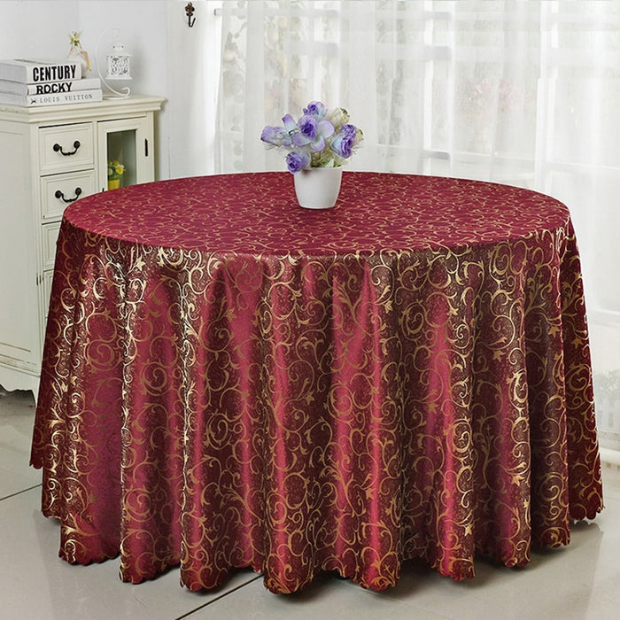 6 Farben Jacquard Tischdecke Abdeckung Damastmuster für Hochzeitshotel