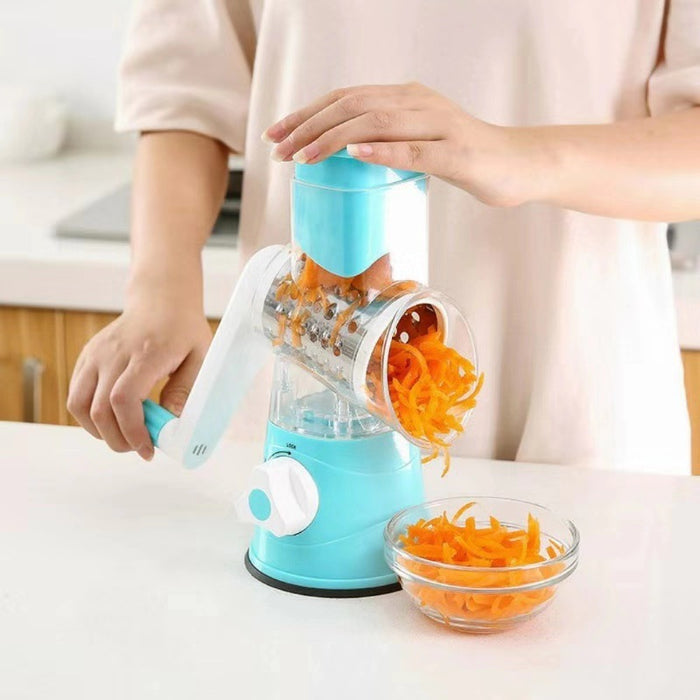 Kitchen Roll Vegetable Cutter Vertical Vegetable Cutter Rotary Grater Cutting Machine for Fruits, Vegetables and Nuts