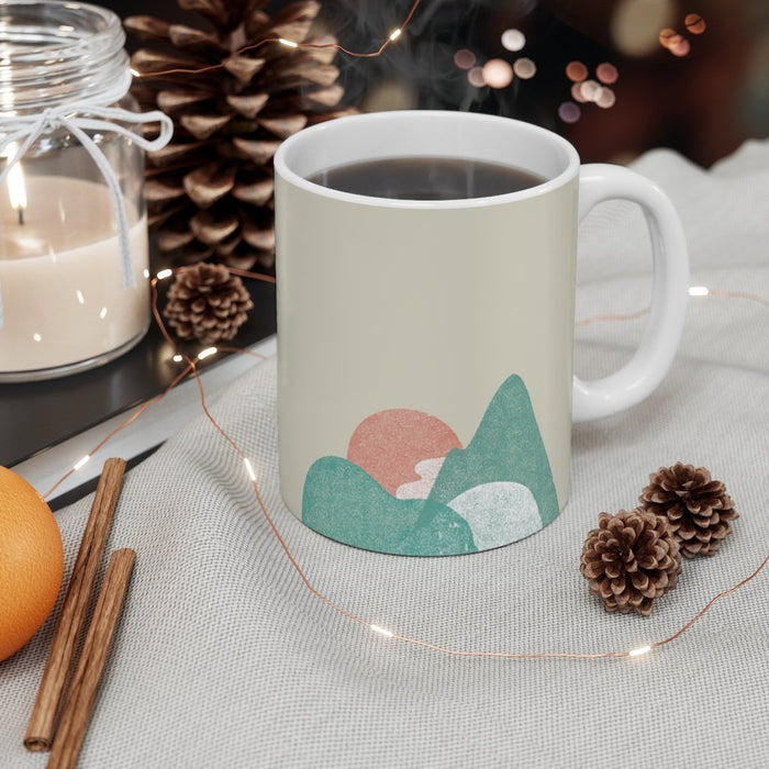 Abstrakte Landschaftskaffee-Tee-Tasse