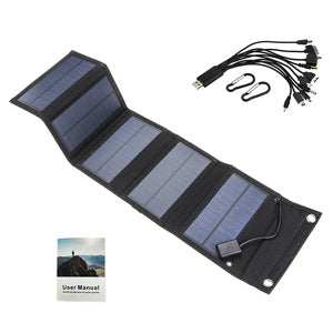 Ladegerät für Camping-Reise, Solarpanel faltbare tragbare Stromversorgung
