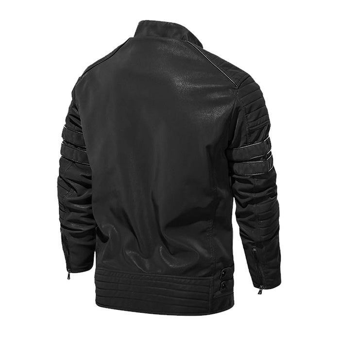 Men Leather Jacket Motorcycle PU Men Jackets