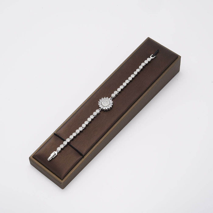 Schmuck-Sets für charmante Frauen reines Messing Kupfer voll Schmuck-Set versilbert Set Schmuck